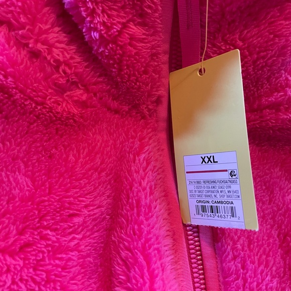 (NLA) Hot Pink Fleece Half-Zip Pullover Size XXL - Picture 6 of 6